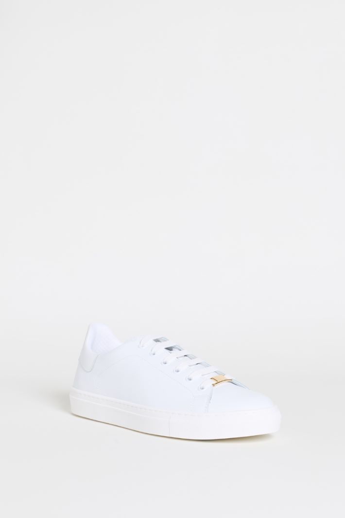 Leather Trainers - WHITE - Intrend - 2