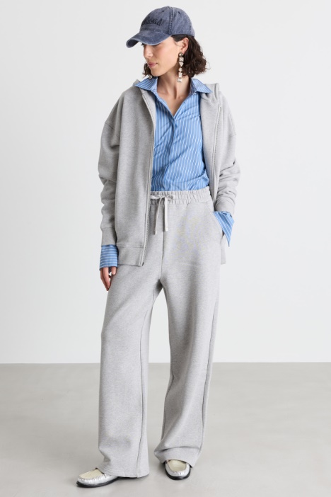 Stretch-cotton joggers - Intrend