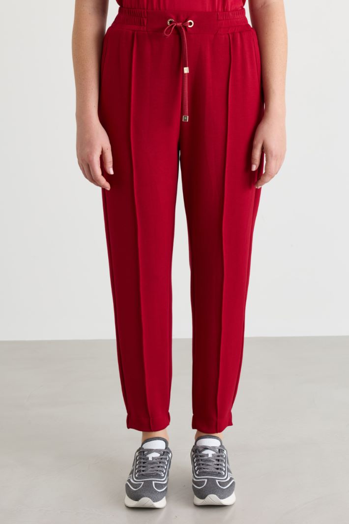 Jersey joggers - RED - Intrend - 2