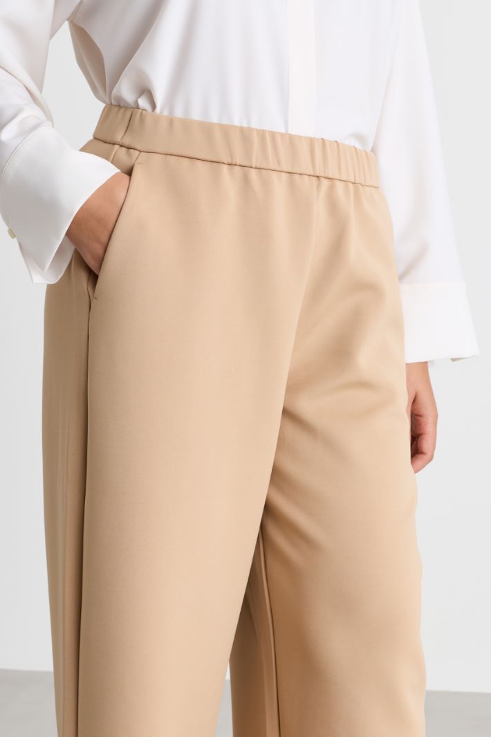 Technical Jersey Trousers - CAMEL - Intrend - 3
