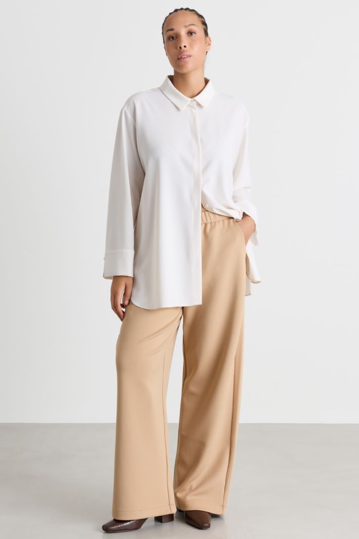 Technical Jersey Trousers - CAMEL - Intrend