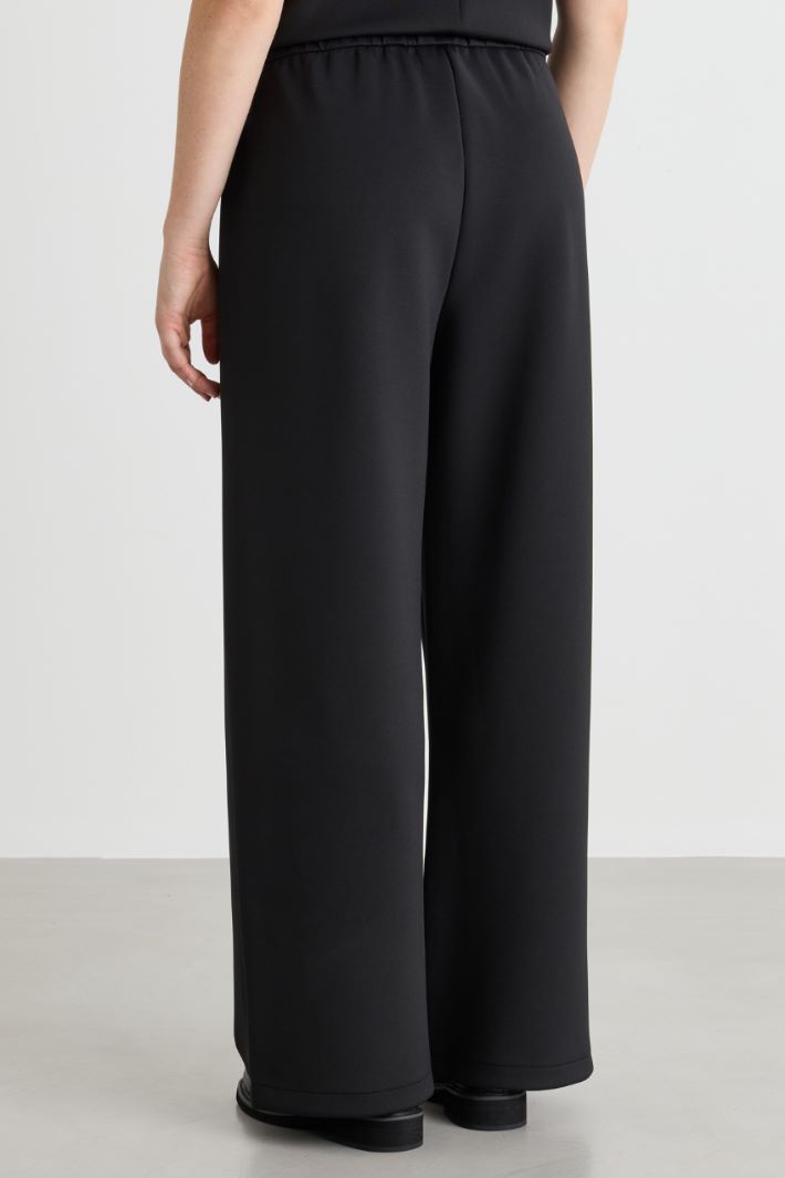 Technical Jersey Trousers - BLACK - Intrend - 4