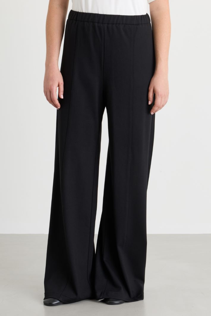 Pantalone in jersey - NERO - Intrend - 2