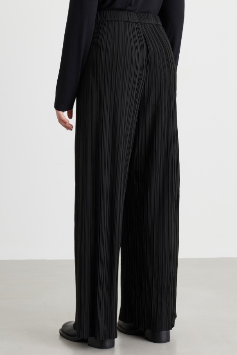 Pantalone in jersey plissé