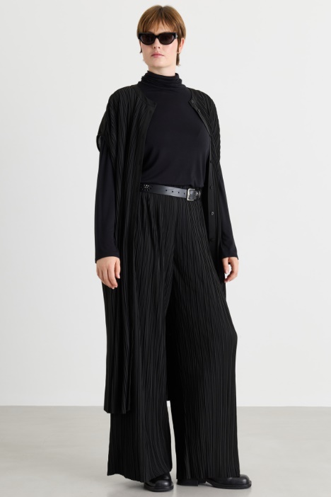 Plissé jersey trousers - Intrend