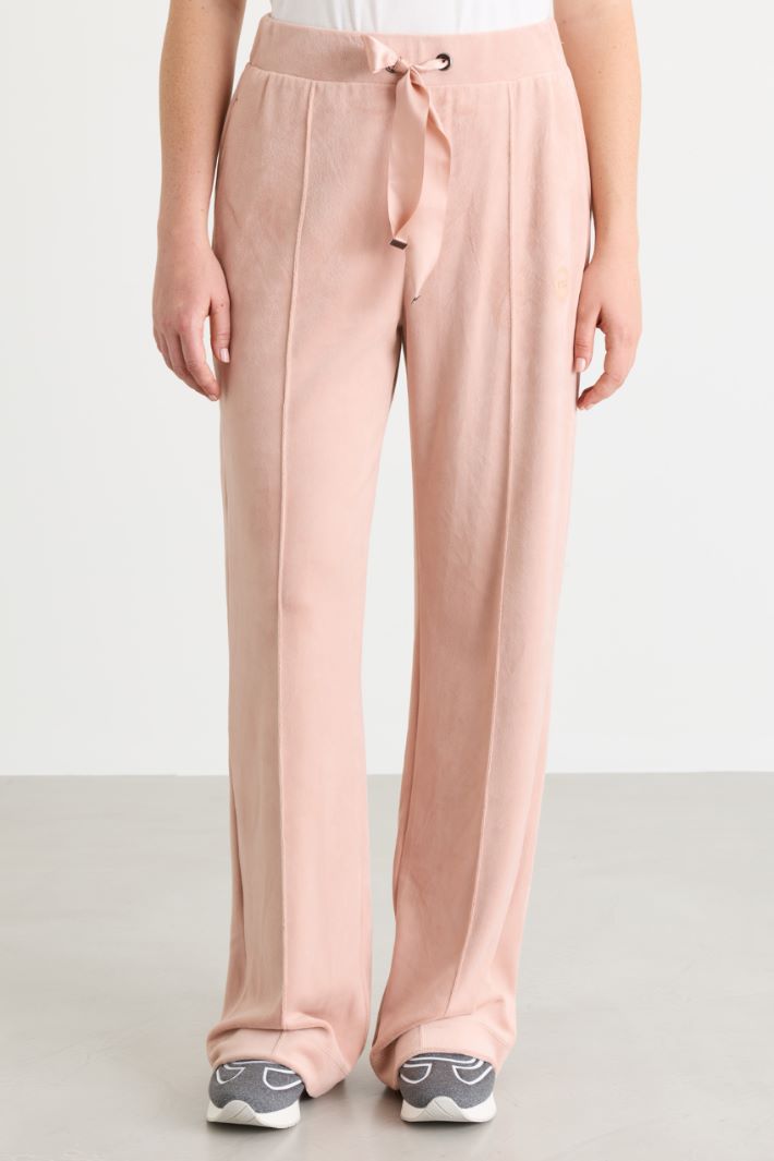 Pantalone ampio in ciniglia - ROSA - Intrend - 2