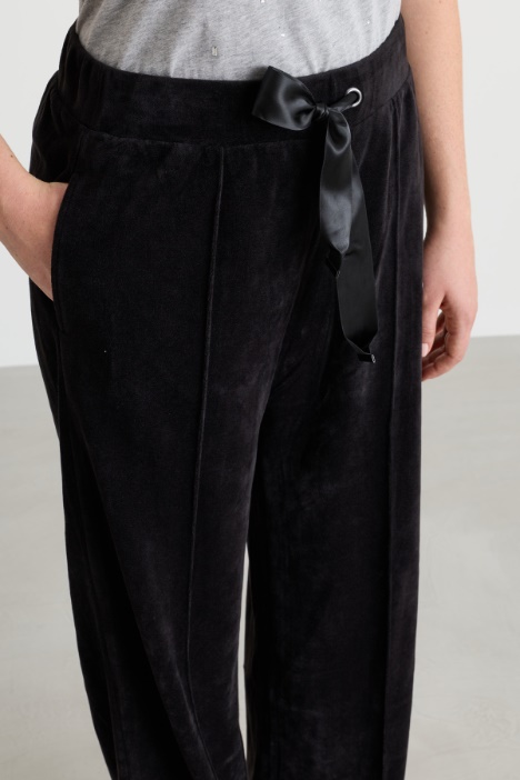 Pantalone ampio in ciniglia