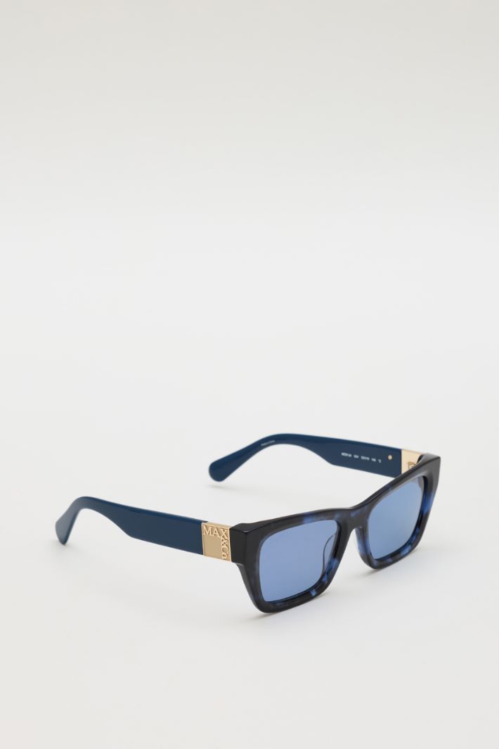 Occhiali squadrati in acetato - BLU - Intrend - 2