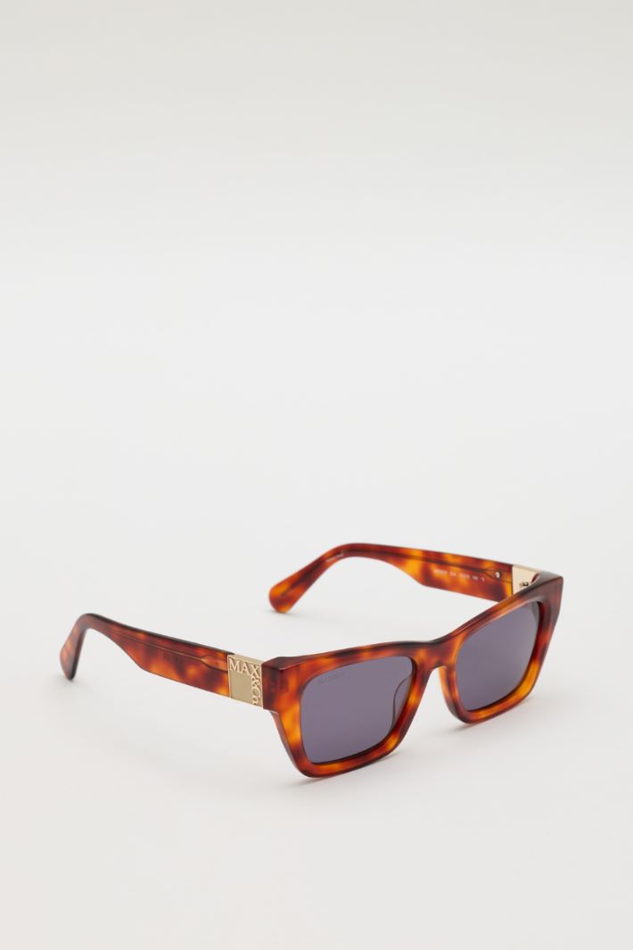Occhiali squadrati in acetato - ROSSO - Intrend - 2