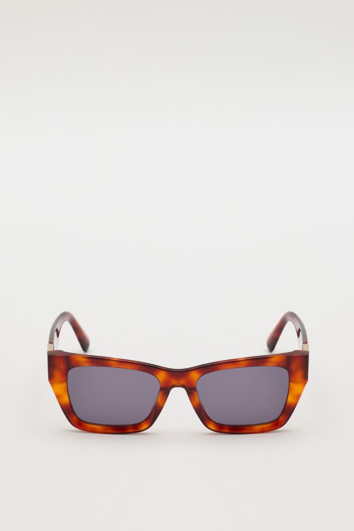 Occhiali squadrati in acetato - ROSSO - Intrend