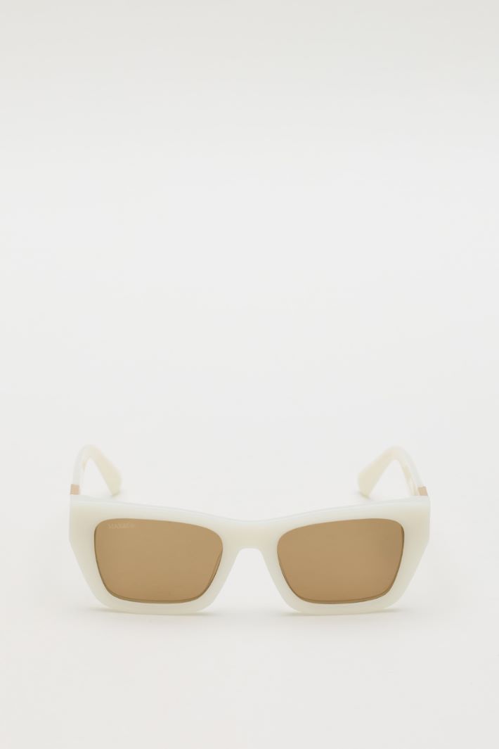 Occhiali squadrati in acetato - BIANCO - Intrend