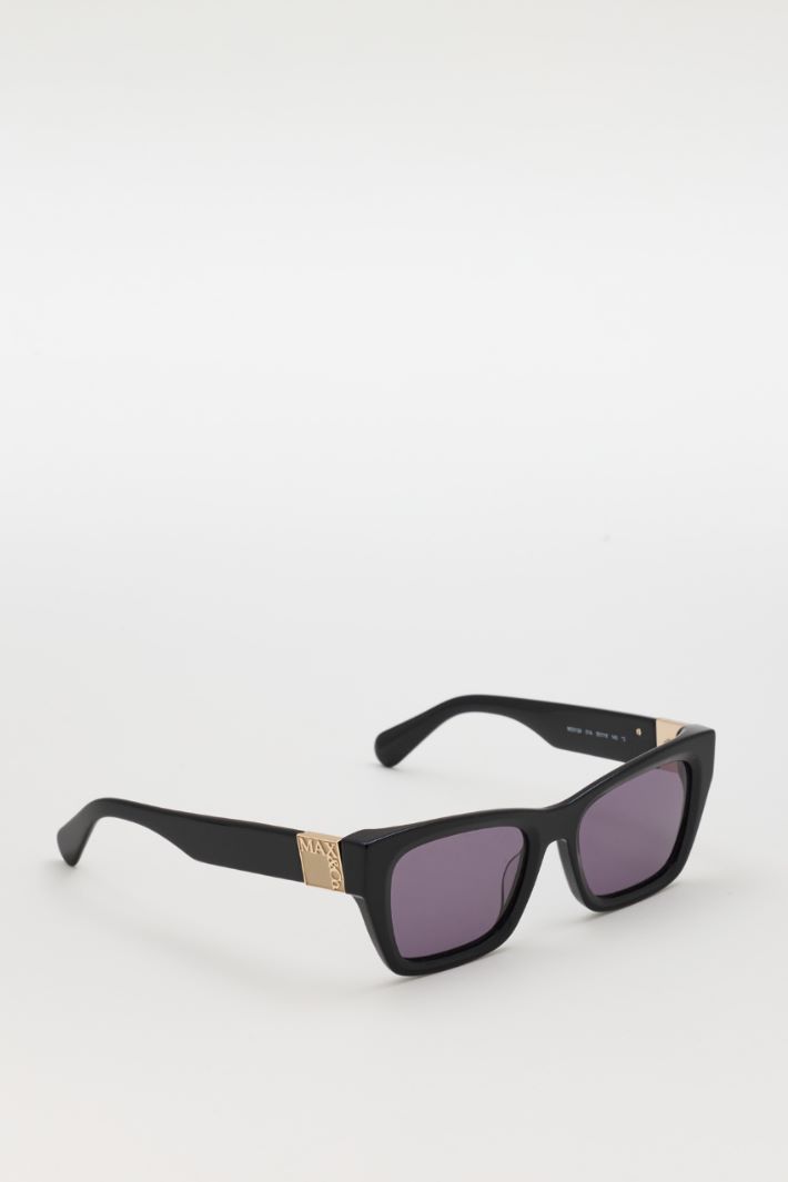 Occhiali squadrati in acetato - NERO - Intrend - 2
