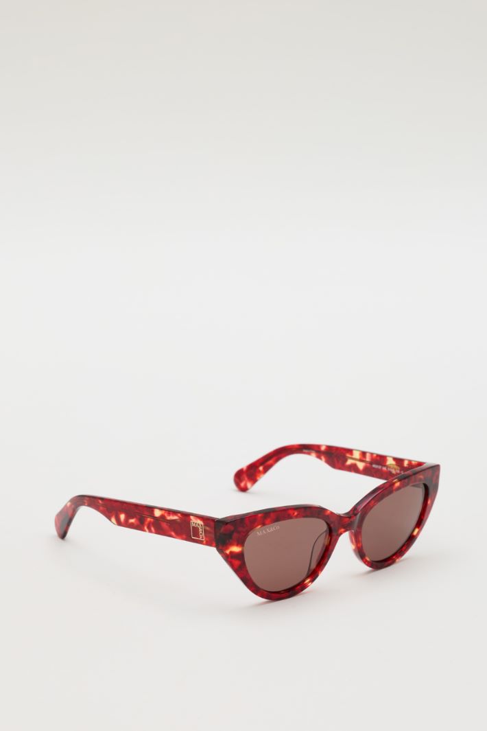 Occhiali da sole cat-eye - ROSSO - Intrend - 2