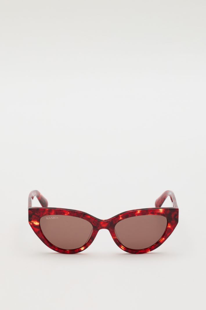 Occhiali da sole cat-eye - ROSSO - Intrend