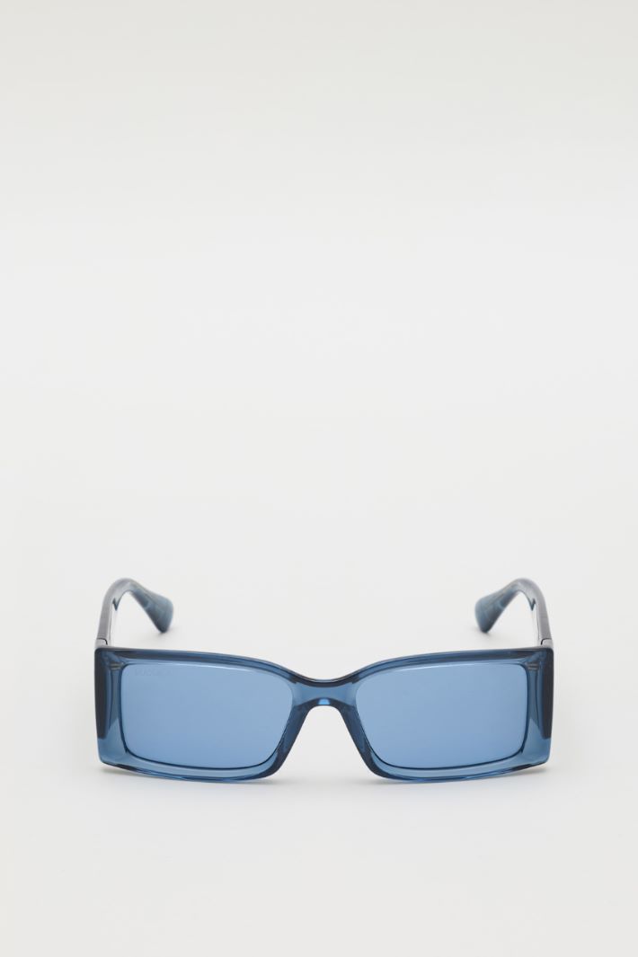 Occhiali da sole rettangolari - BLU - Intrend
