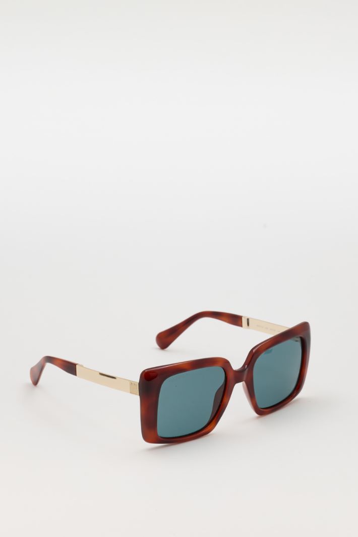 Occhiali da sole oversize quadrati - MARRONE - Intrend - 2