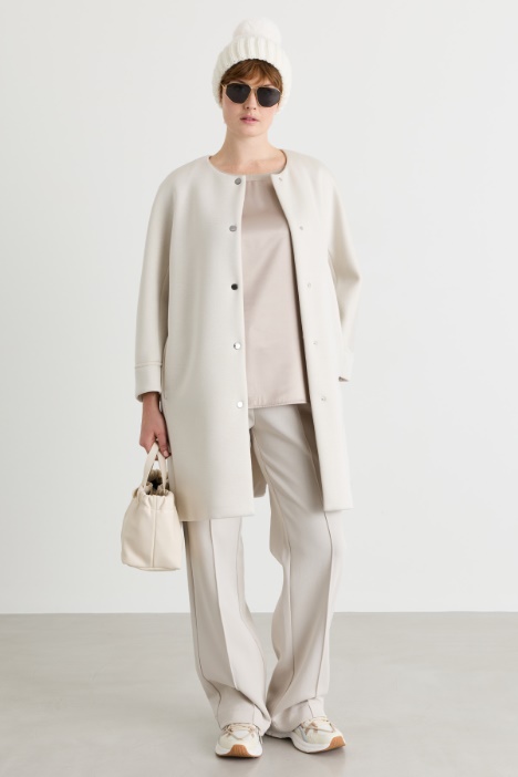 Chaqueta de punto de corte cocoon - Intrend