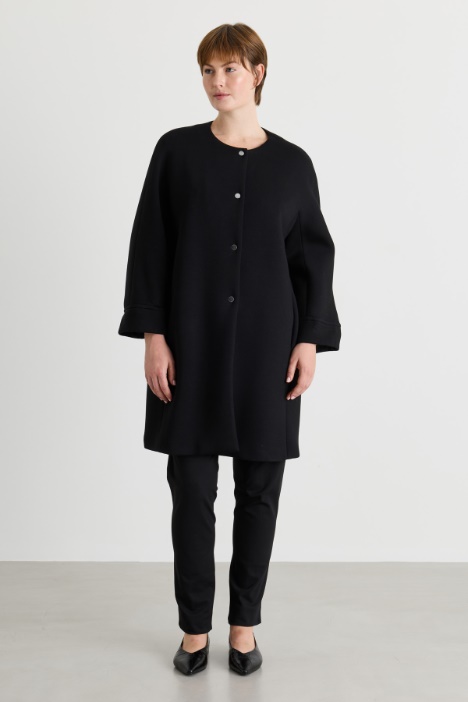 Egg-shaped jersey jacket - Intrend