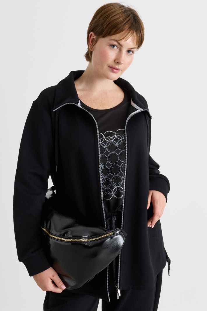 Felpa con collo alto - NERO - Intrend - 2