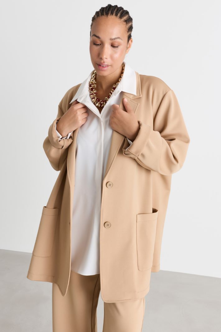 Giacca in jersey tecnico stretch - CAMMELLO - Intrend - 2