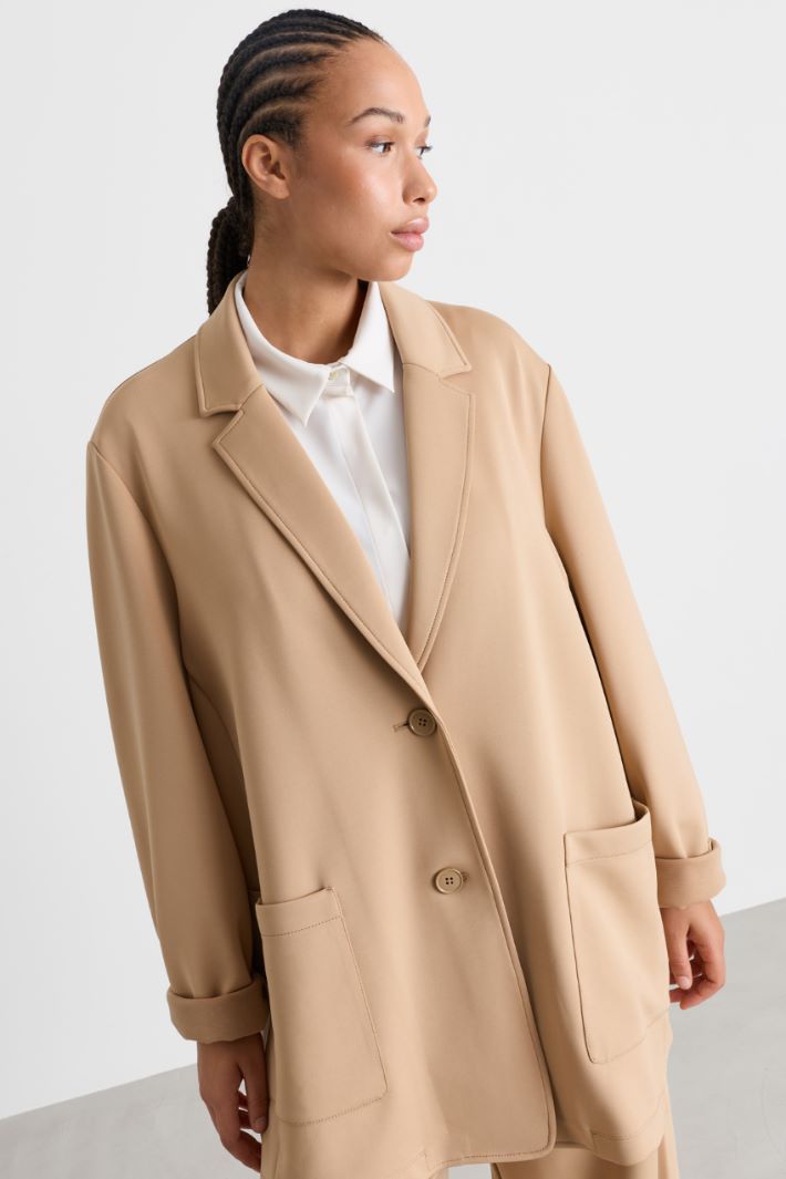 Giacca in jersey tecnico stretch - CAMMELLO - Intrend - 3
