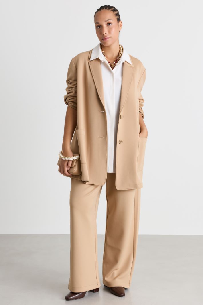 Giacca in jersey tecnico stretch - CAMMELLO - Intrend