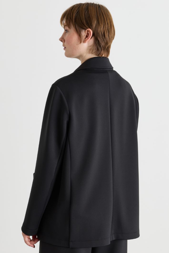 Giacca in jersey tecnico stretch - NERO - Intrend - 4