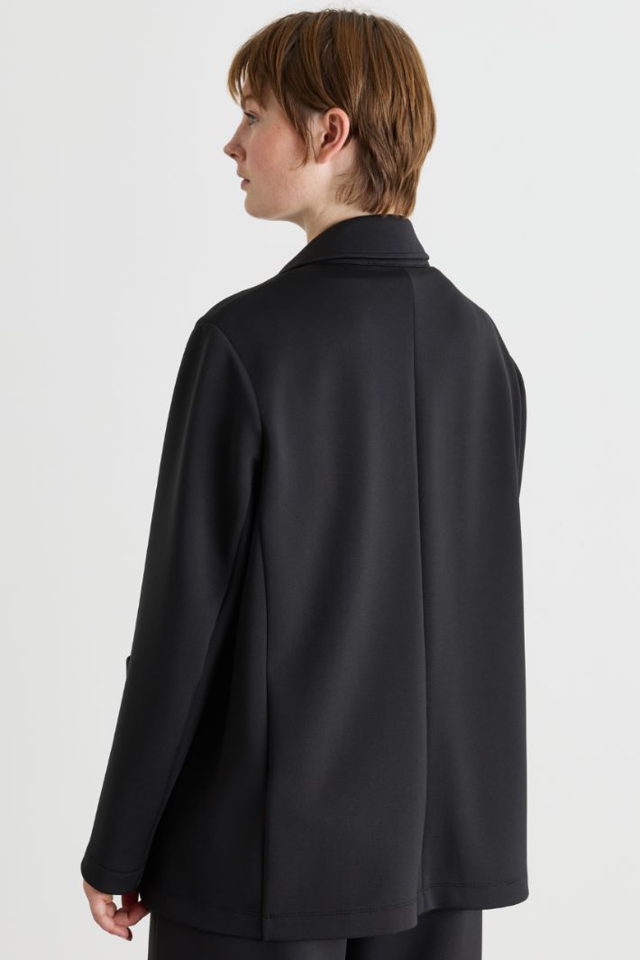 Blazer in jersey - NERO - Intrend - 4