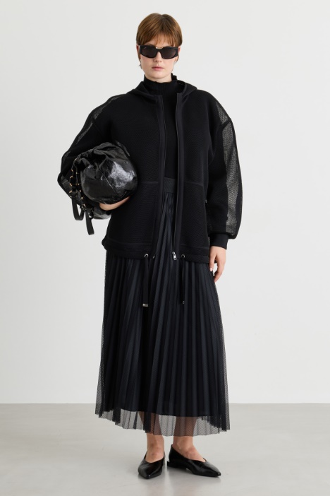 Sweatshirt aus Mesh-Jersey - Intrend