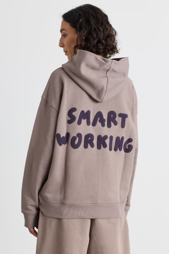 Felpa con lettering - GRIGIO - Intrend - 4