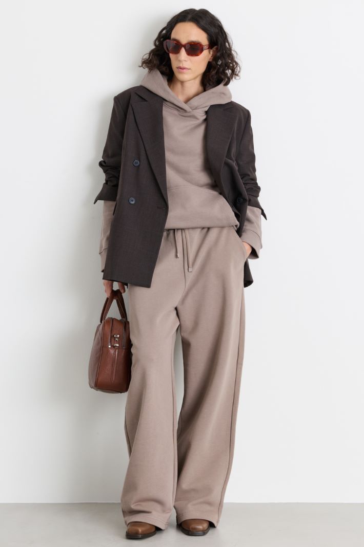 Felpa con lettering - GRIGIO - Intrend