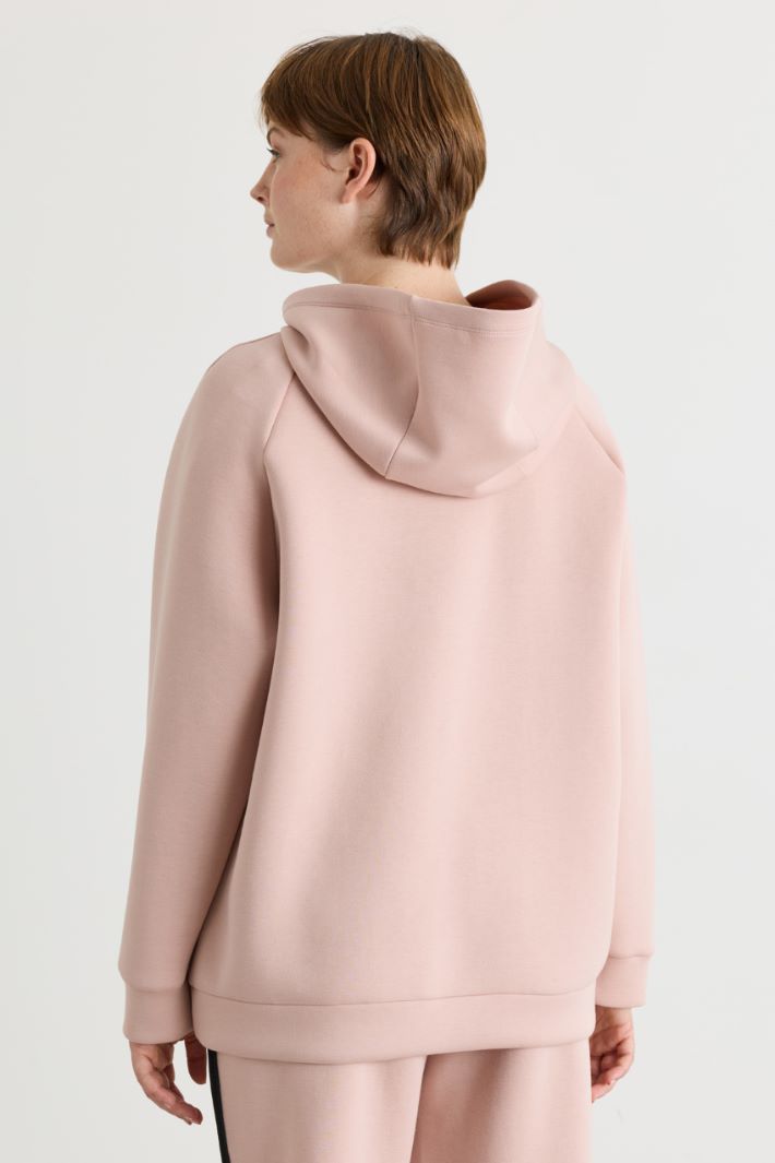 Felpa con stampa lucida - ROSA - Intrend - 4