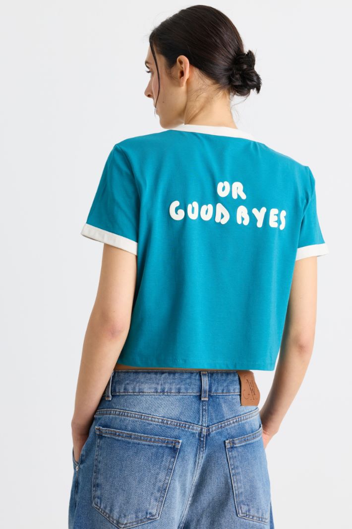 T-shirt crop - BLU - Intrend - 4