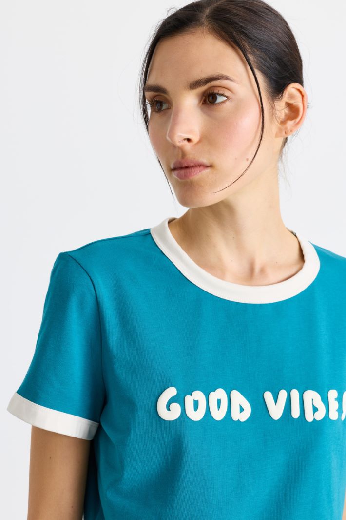 T-shirt crop - BLU - Intrend - 3