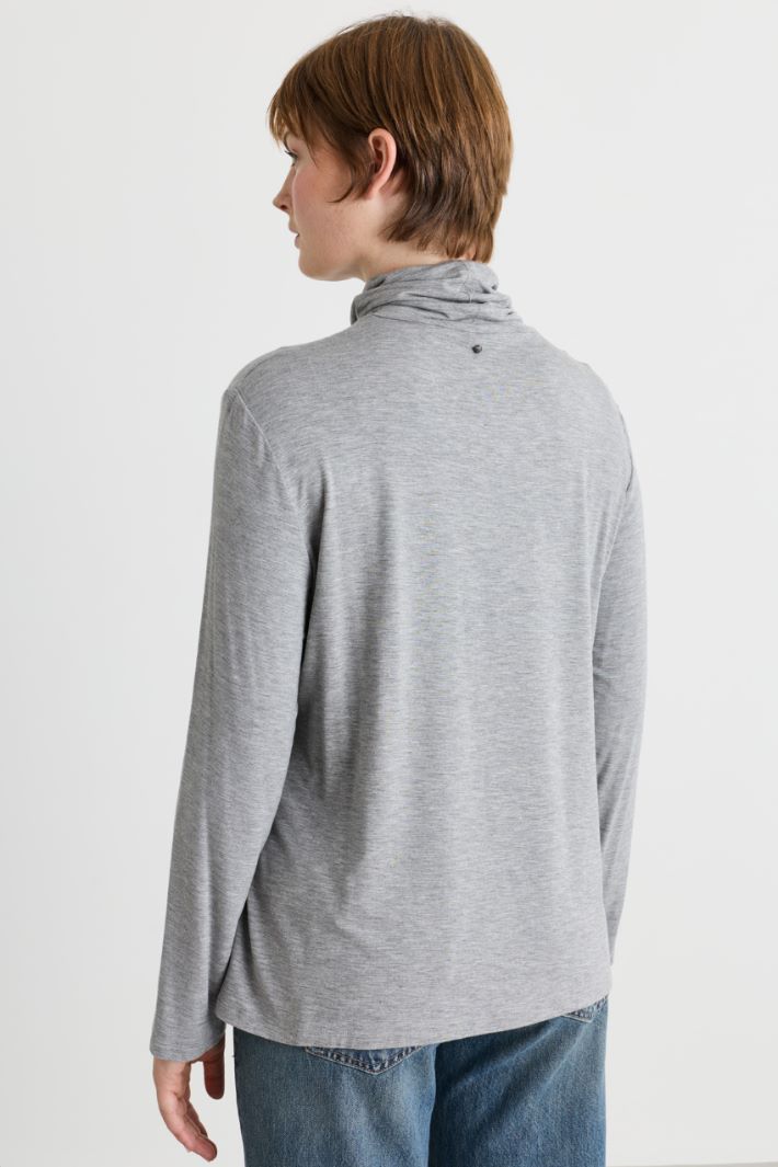 T-shirt in jersey - GRIGIO - Intrend - 4