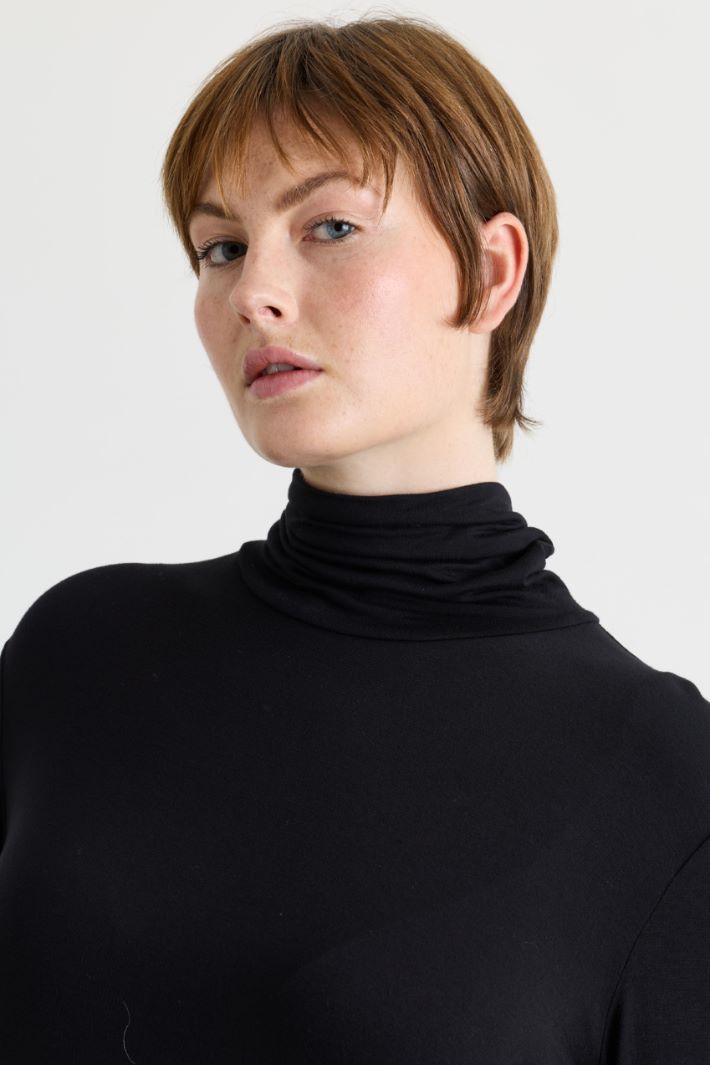 T-shirt in jersey - NERO - Intrend - 3