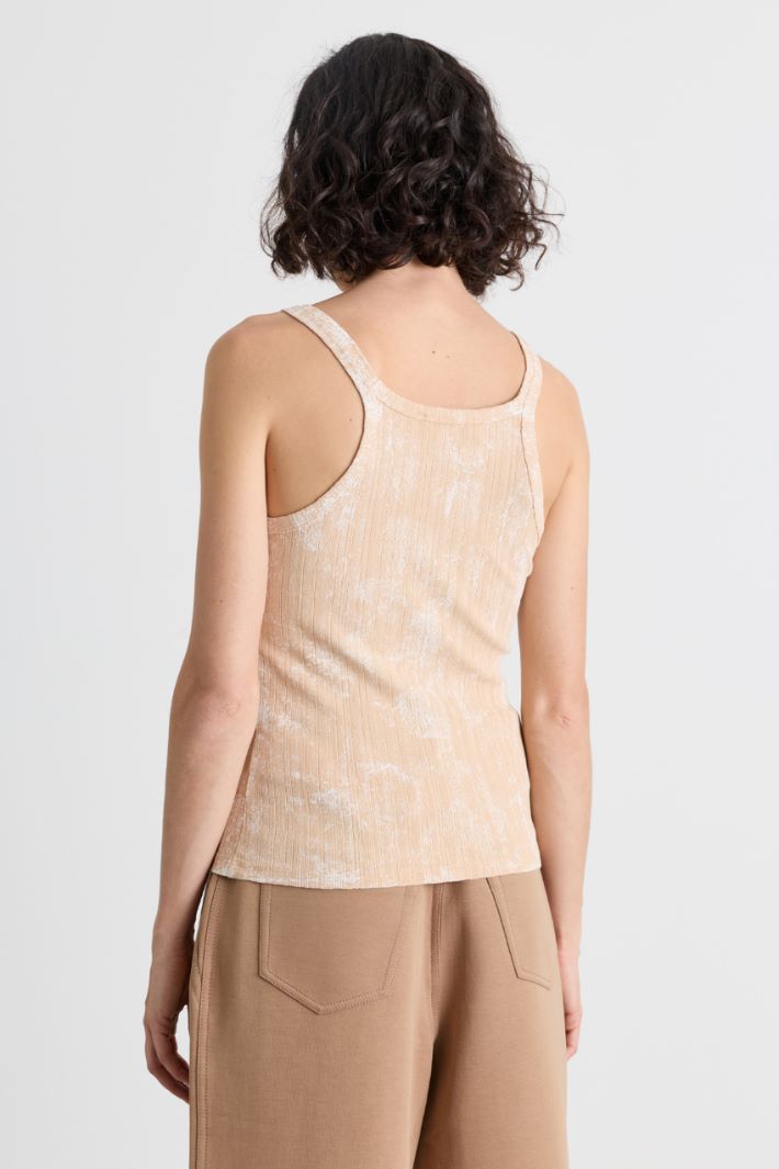 Top délavé in jersey - BEIGE BIANCO - Intrend - 4