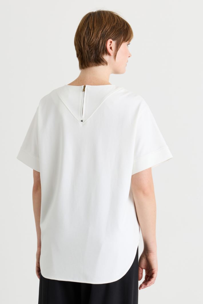 Top in jersey - BIANCO - Intrend - 4