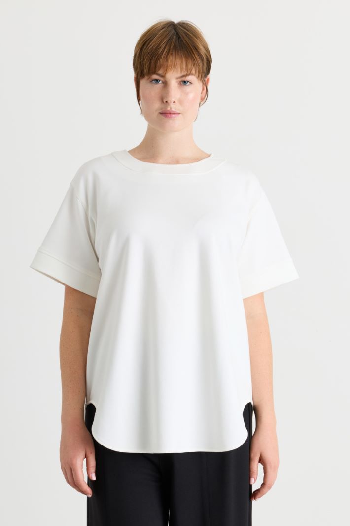 Top in jersey - BIANCO - Intrend - 2
