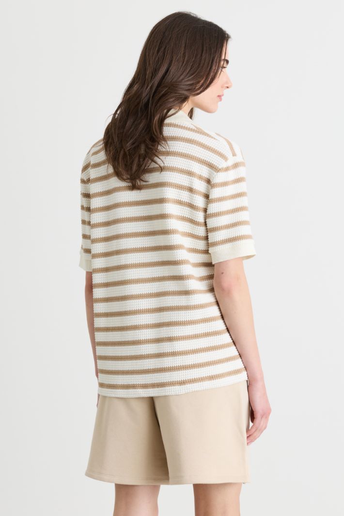 Polo in jersey - BIANCO CAMMELLO - Intrend - 4