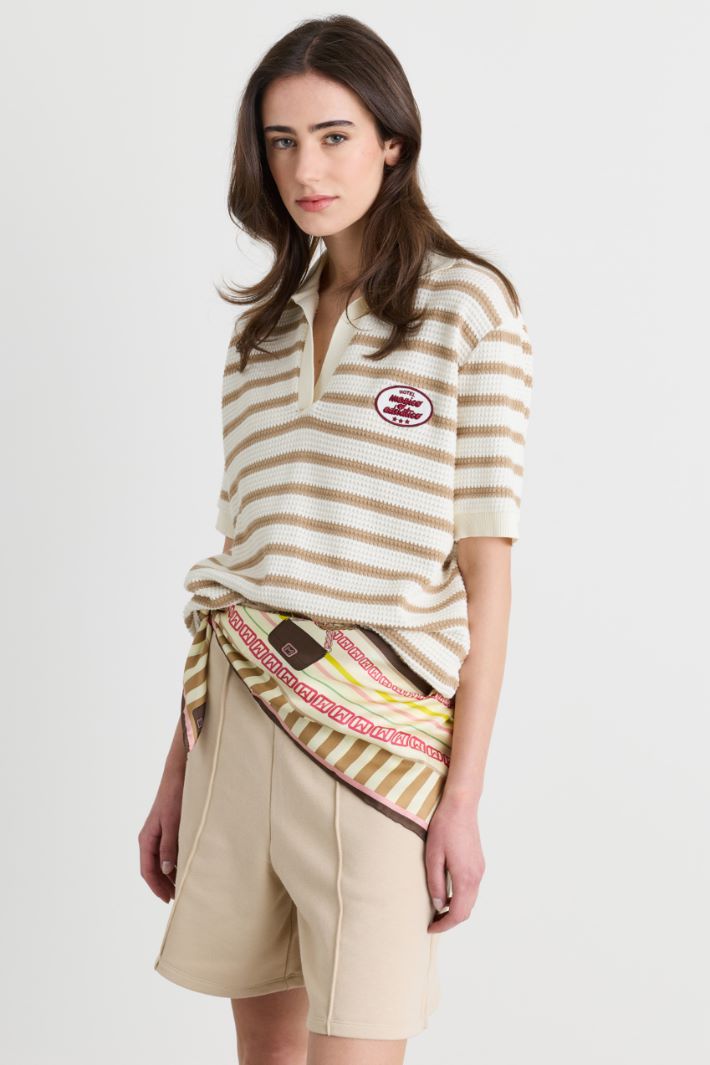 Polo in jersey - BIANCO CAMMELLO - Intrend - 2