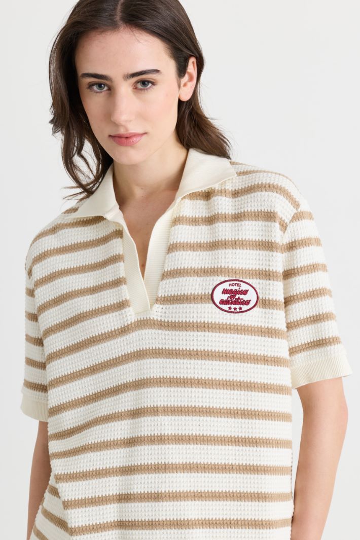 Polo in jersey - BIANCO CAMMELLO - Intrend - 3