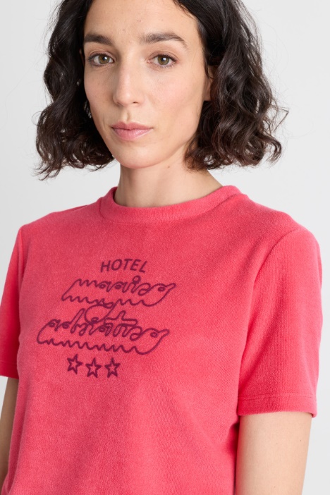 T-shirt in spugna