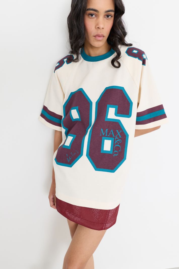 T-shirt oversize - BIANCO BLU VIOLA - Intrend - 2