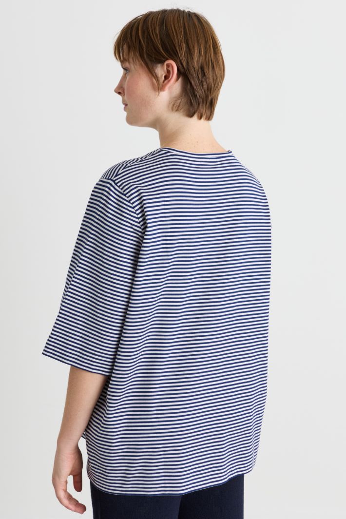 Jersey-T-Shirt - BLAU - Intrend - 4
