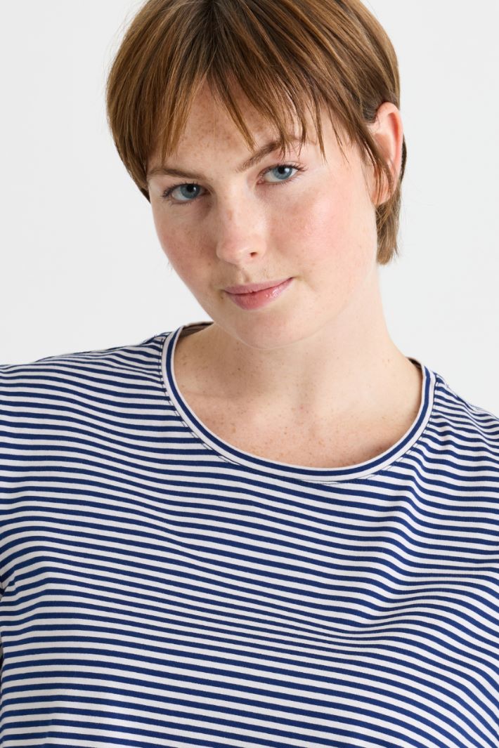 Jersey-T-Shirt - BLAU - Intrend - 3