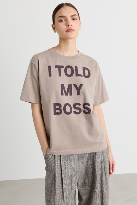 Printed jersey T-shirt - Intrend