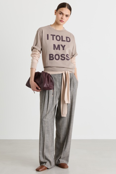 T-shirt in jersey con stampa - Intrend
