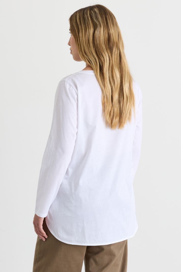 T-shirt ad A in jersey - BIANCO - Intrend - 4