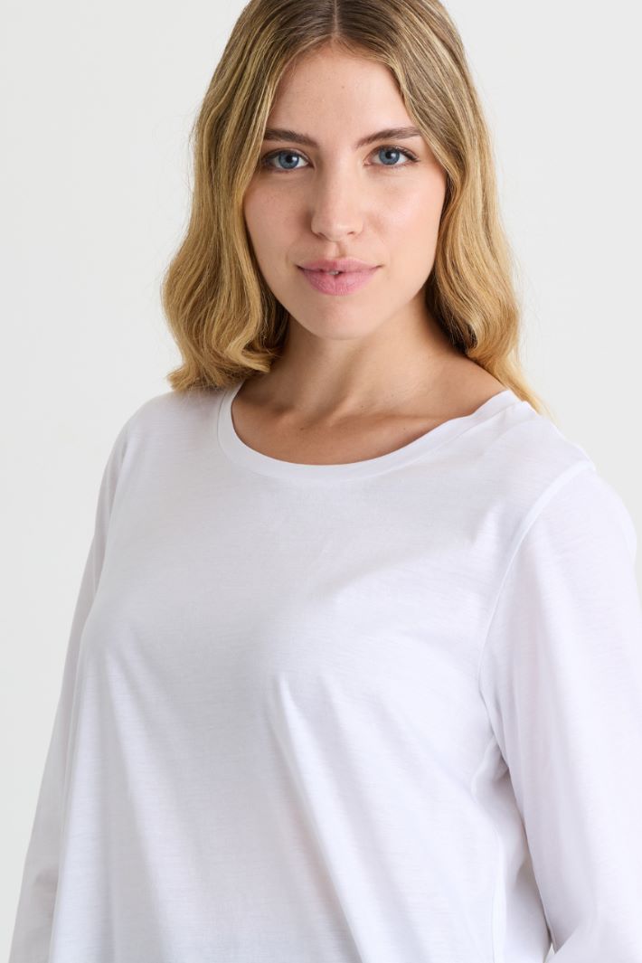 T-shirt ad A in jersey - BIANCO - Intrend - 3